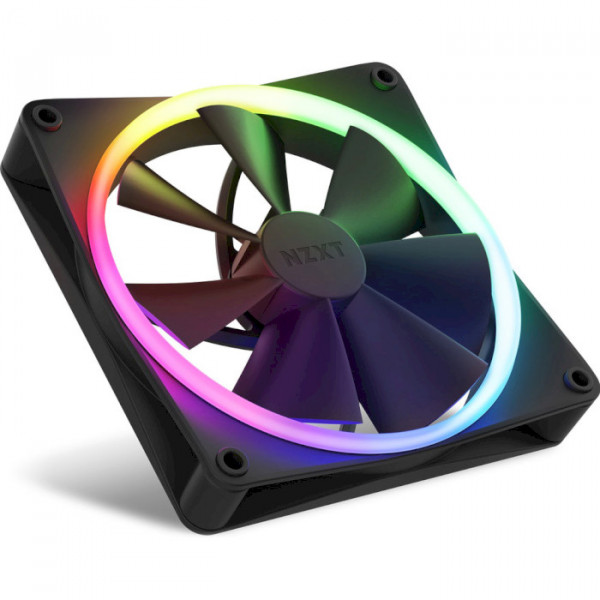 Фото - Корпусний вентилятор NZXT F140RGB Black (RF-R14DF-B1)