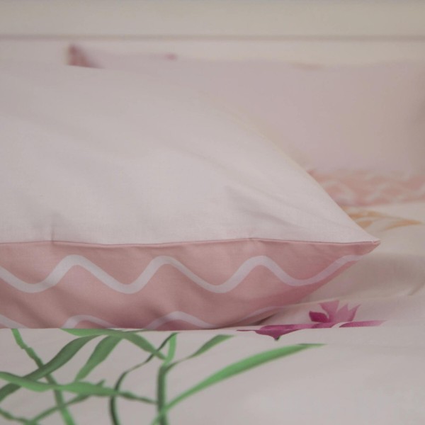Фото - Комплект постельного белья ТЕП Happy Sleep семейный Flower Wave +нав. 50x70 см (2-03797_35205)