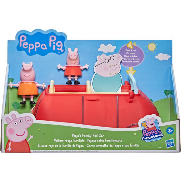 Фото - Колекційні фігурки набір Peppa Pig Машина сім'ї Пеппи (F2184)