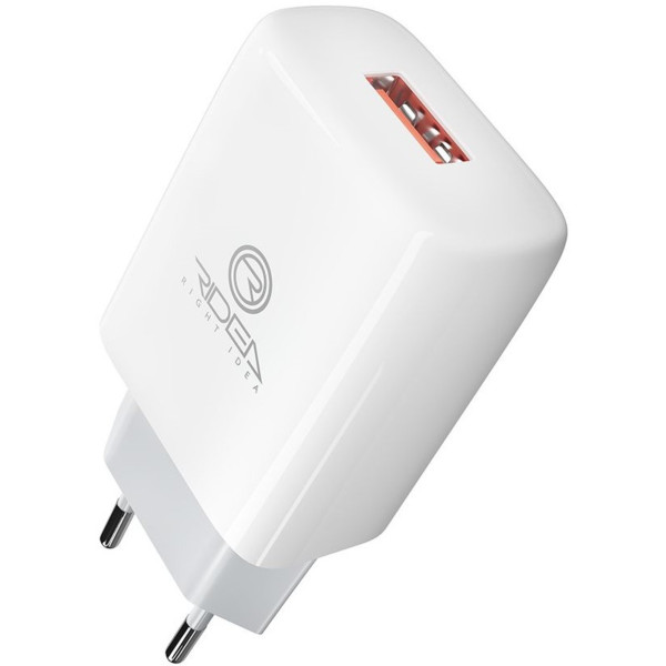 Фото - Мережевий зарядний пристрій Ridea Element 2.1 A White (RW-11011)