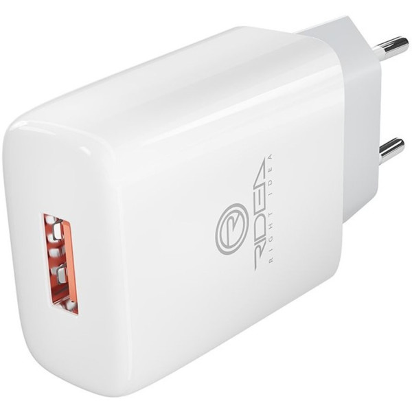 Фото - Мережевий зарядний пристрій Ridea Element 2.1 A White (RW-11011)