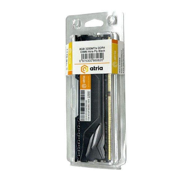 Фото - Пам'ять DDR ATRIA Fly Black DDR4 8/3200 (UAT43200CL18B/8)