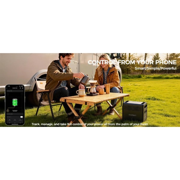 Фото - Зарядная станция универсальная Choetech BS068 (1200W, 1024Wh, Wi-Fi)