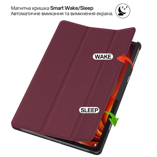 Фото - Чохол для планшета BeCover Smart Case for Lenovo Yoga Tab 11 2025 11.1" TB-710FU Red Wine (715095)