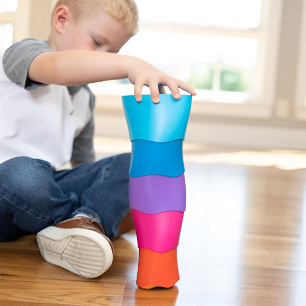 Фото - Пірамідка Fat Brain Toys Spiroku Кольорова вежа (F318ML)