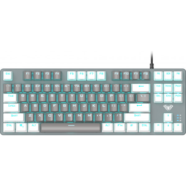 Фото - Клавиатура проводная игровая Aula F3287 White/Grey Keycap KRGD Blue (6948391240688) Фото - Клавиатура проводная игровая Aula F3287 White/Grey Keycap KRGD Blue (6948391240688)