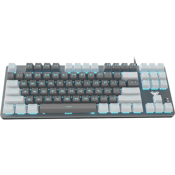 Фото - Клавиатура проводная игровая Aula F3287 White/Grey Keycap KRGD Blue (6948391240688)