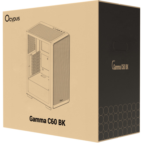 Фото - Корпус OCYPUS ATX W/O PSU GAMMA C60 BK (GAMMA-C60-BKG000XX-GL)