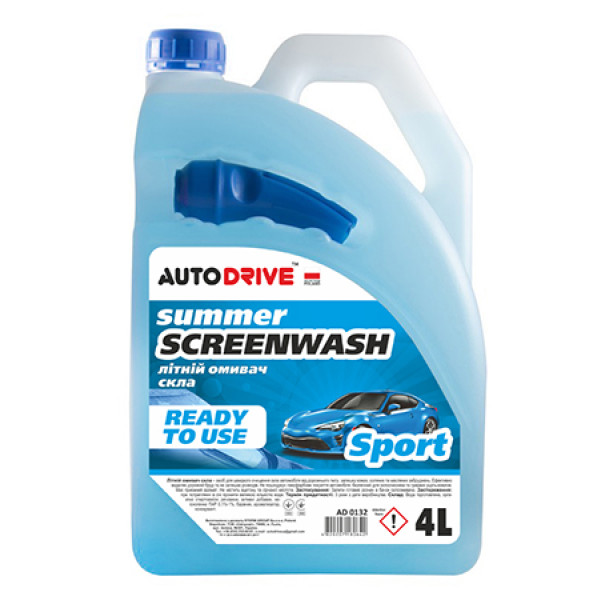 Фото - Омивач скла Auto Drive Summer Screen Wash Sport HDPE 4 л (AD0132)