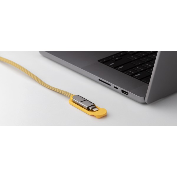 Фото - Кабель Rolling Square 6in1, inCharge XL 2 м Yellow (XLM03R)