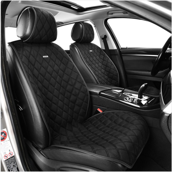 Фото - Комплект накидок на сидіння автомобіля CarLife Nitro black (SC40104)