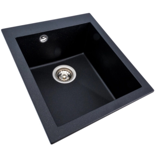 Фото - Мойка кухонная VALESO 4150 SOKIL матовая (черный металлик)