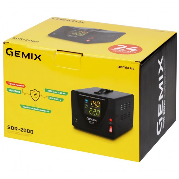 Фото - Стабилизатор напряжения Gemix SDR2000.1400W