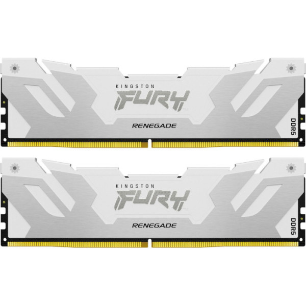 Фото - Пам'ять DDR Kingston 32GB DDR5 CL38 DIMM FURY Renegade White XMP (KF572C38RWK2-32)