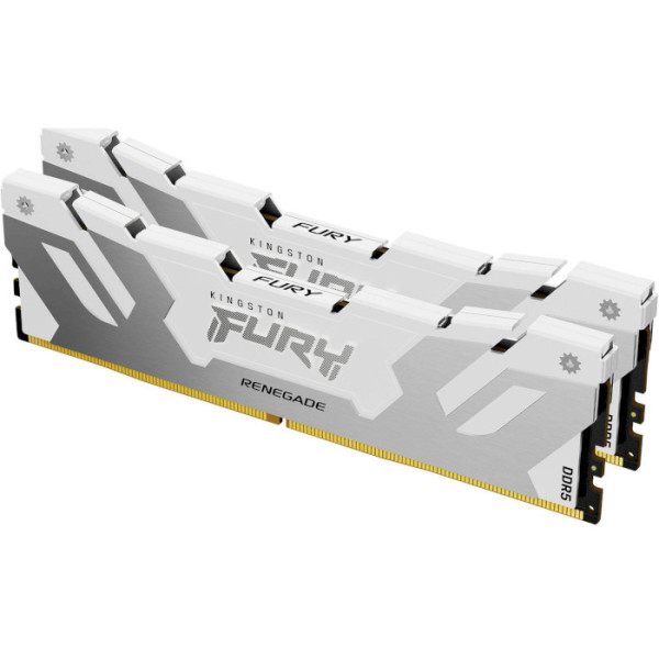 Фото - Пам'ять DDR Kingston 32GB DDR5 CL38 DIMM FURY Renegade White XMP (KF572C38RWK2-32) Фото - Пам'ять DDR Kingston 32GB DDR5 CL38 DIMM FURY Renegade White XMP (KF572C38RWK2-32)
