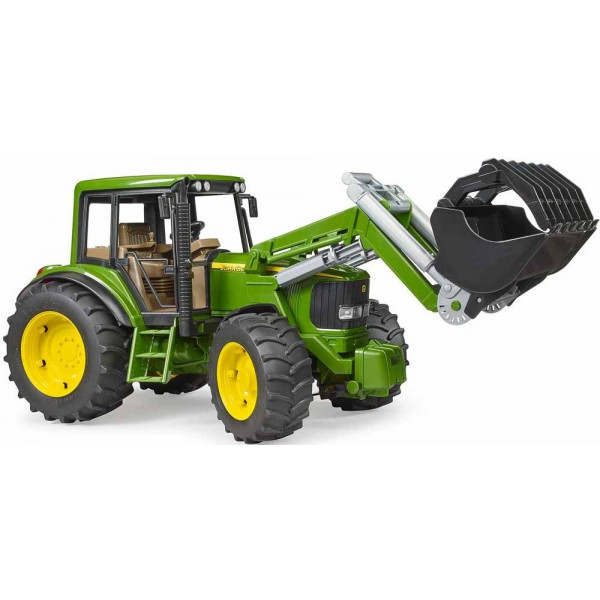 Фото - Наземна будівельна техніка BRUDER Трактор John Deere 6920 з навантажувачем (02052)