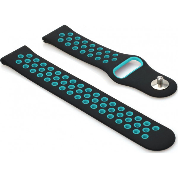 Фото - Ремінець для смарт-годинника BeCover Nike Style for Huawei Watch GT/GT 2 46mm/GT 2 Pro/GT Active/Honor Watch Magic 1/2/GS Pro/Dream Black-Blue (705791)