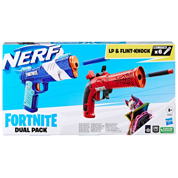 Фото - Бластер однозарядный Nerf Dual Pack серии Фортнайт (F6243)