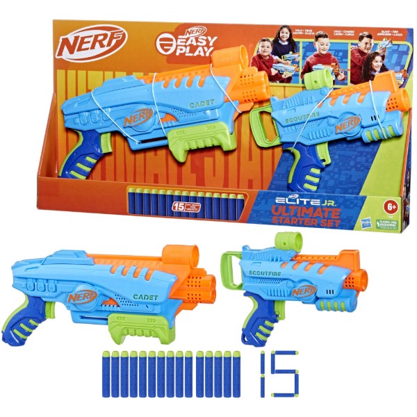 Фото - Бластер многозарядный Hasbro NERF JUNIOR ULTIMATE STARTER SET (F6369)