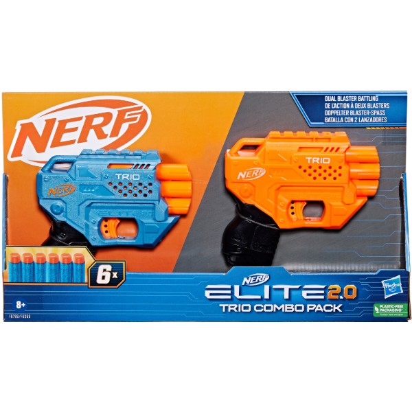 Фото - Бластер багатозарядний Hasbro NERF "Два бластери Тріо"  серії "Еліт 2.0" (F6786)