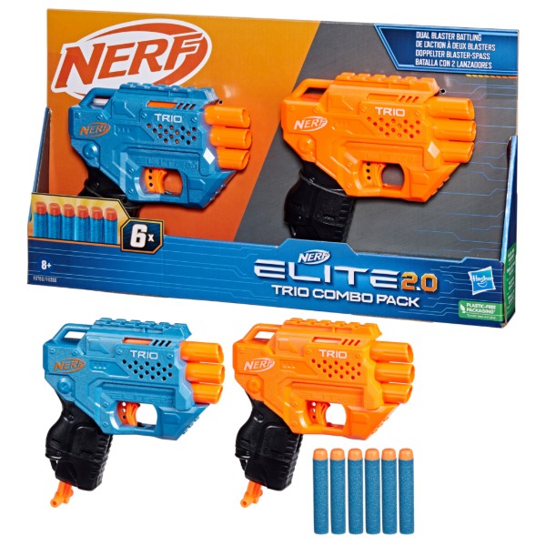 Фото - Бластер багатозарядний Hasbro NERF "Два бластери Тріо"  серії "Еліт 2.0" (F6786)