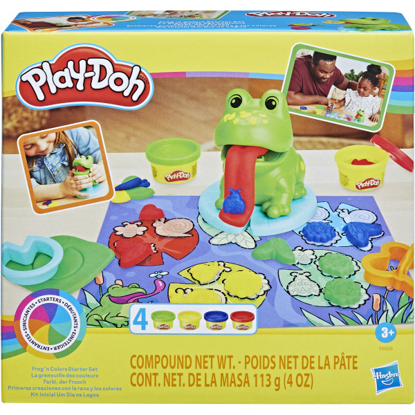 Фото - Набори для ліплення Play Doh Hasbro Play-Doh "Жабка та кольори" (F6926)
