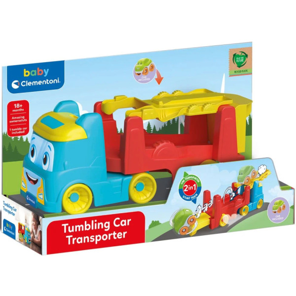 Фото - Базовый игровой транспорт для малыша Clementoni Tumbling Car Transporter (17892)