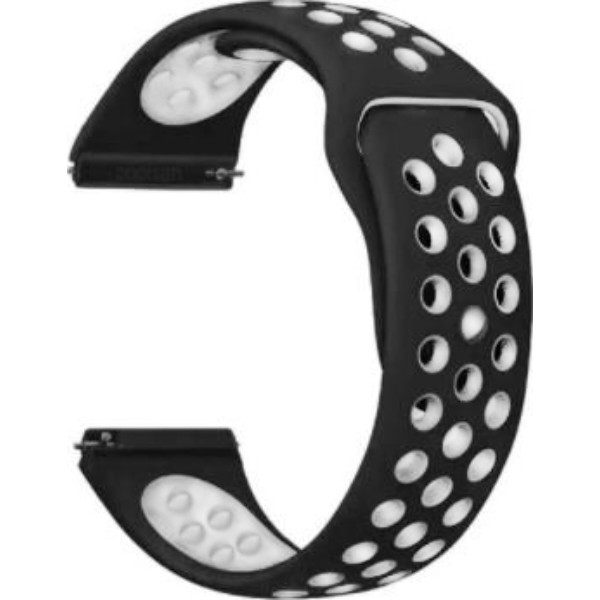 Фото - Ремінець для смарт-годинника BeCover Nike Style for Samsung Galaxy Watch/Active/Active 2/Watch 3/Gear S2 Classic/Gear Sport White-Black (706437)