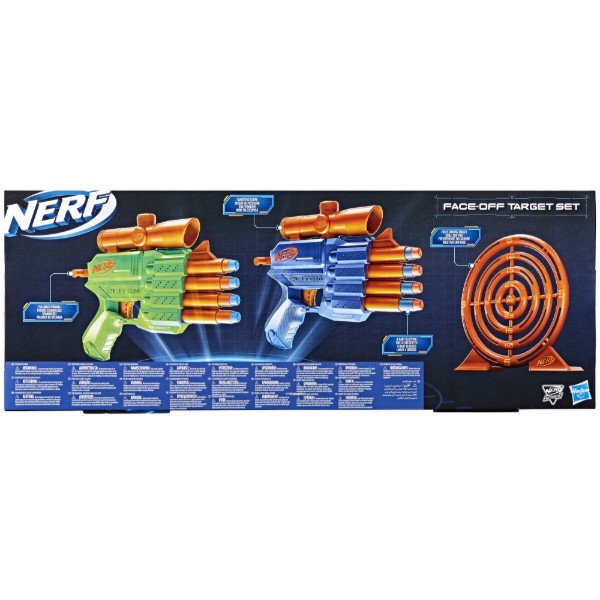 Фото - Бластер многозарядный Hasbro NERF ELITE 2.0 FACE OFF TARGET SET (F8273)