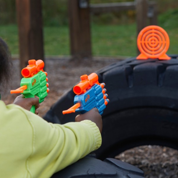 Фото - Бластер многозарядный Hasbro NERF ELITE 2.0 FACE OFF TARGET SET (F8273)