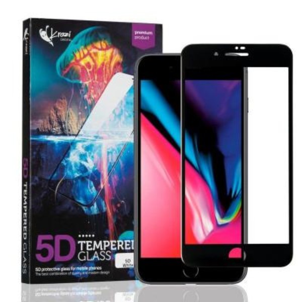 Фото - Захисне скло для смартфону Krazi 5D for iPhone 7 Plus/8 Plus Black (71975)