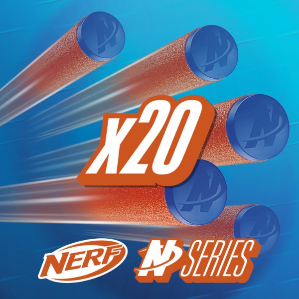 Фото - Стріли для бластерів Hasbro Nerf N Series 20 шт. (F8640)