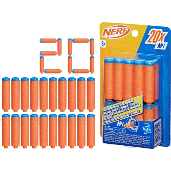Фото - Стріли для бластерів Hasbro Nerf N Series 20 шт. (F8640)