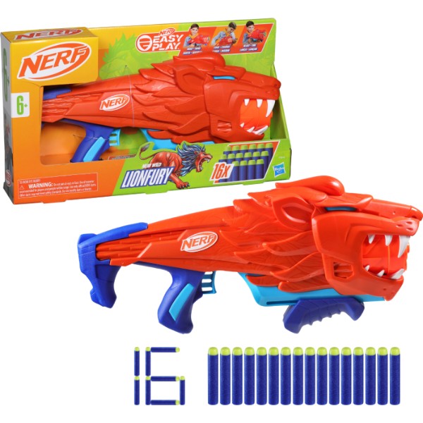 Фото - Бластер многозарядный Hasbro Лайонфюри серии Nerf Wild (F8646) Фото - Бластер многозарядный Hasbro Лайонфюри серии Nerf Wild (F8646)