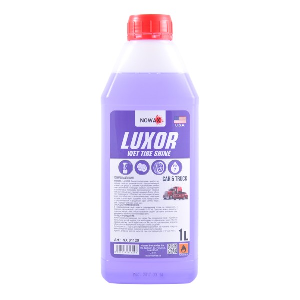 Фото - Полироль для авто NOWAX для шин LUXOR WET TIRE SHINE 1 л (NX01129)