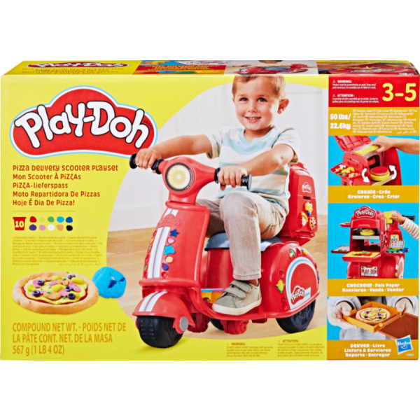Фото - Набори для ліплення Hasbro Play Doh Іграшковий скутер для доставки піци (F8803)