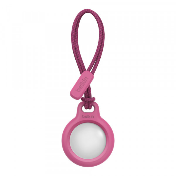Фото - Чохол для бездротового маяка Belkin Secure Holder with Strap AirTag Pink (F8W974BTPNK)