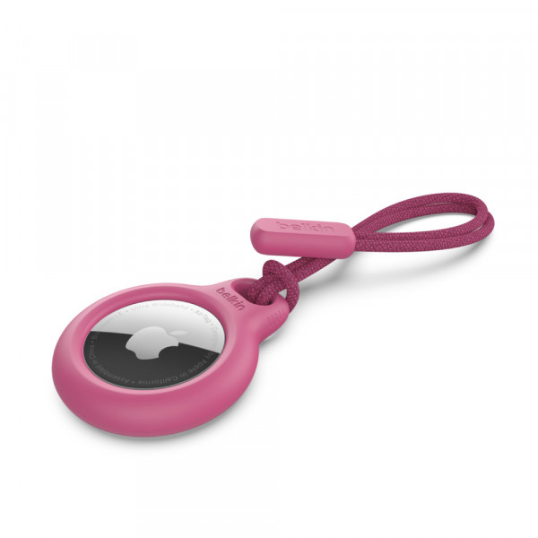 Фото - Чохол для бездротового маяка Belkin Secure Holder with Strap AirTag Pink (F8W974BTPNK)