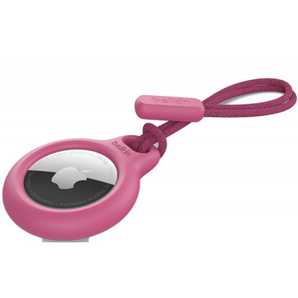 Фото - Чохол для бездротового маяка Belkin Secure Holder with Strap AirTag Pink (F8W974BTPNK)