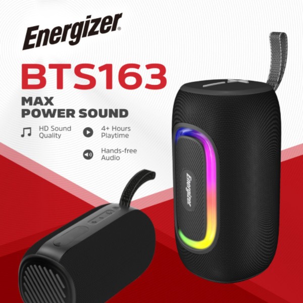 Фото - Портативная акустика Energizer 16Вт Bluetooth Black (BTS163)