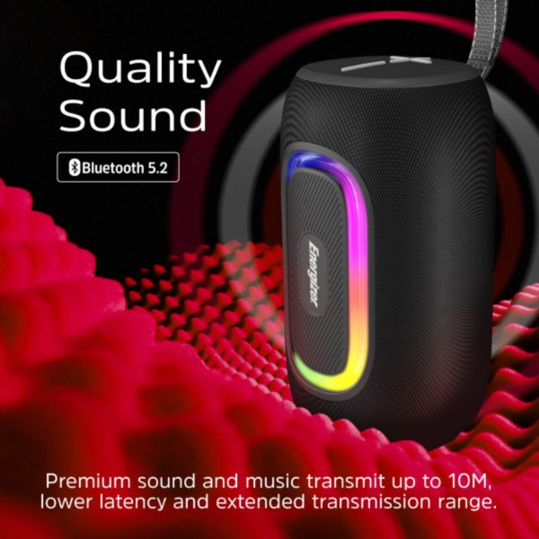 Фото - Портативная акустика Energizer 16Вт Bluetooth Black (BTS163)
