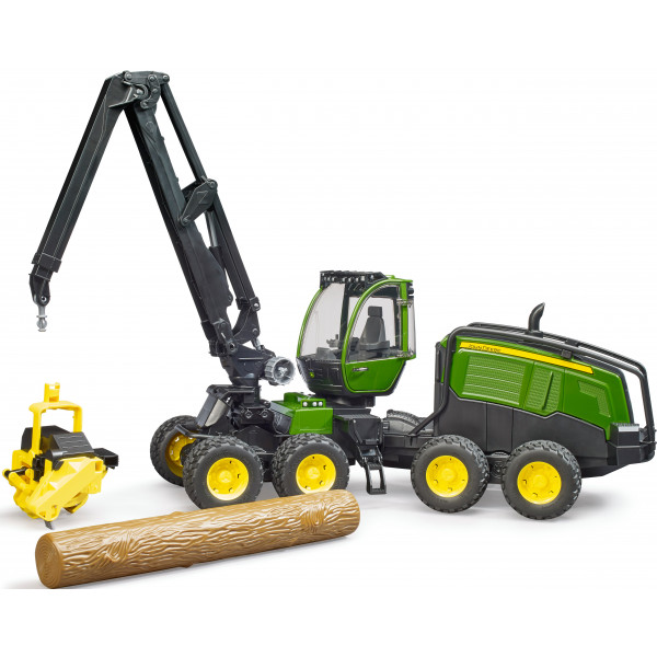 Фото - Наземна будівельна техніка BRUDER Харвестер John Deere 1270G з 1 колодою (02135)