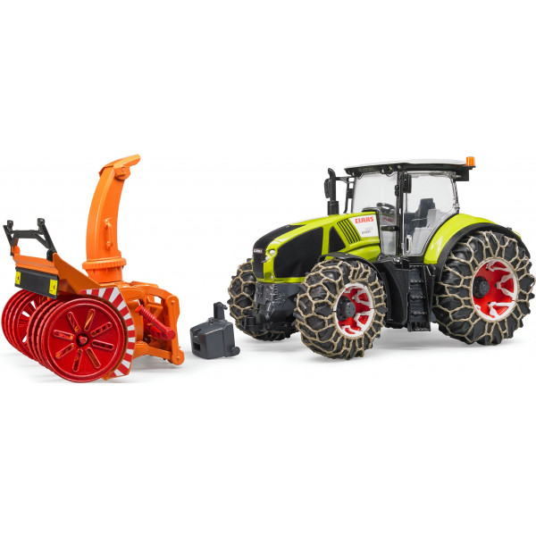 Фото - Наземная строительная техника BRUDER Трактор Claas Axion 950 для уборки снега (03017)
