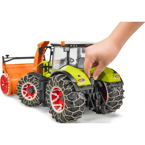 Фото - Наземная строительная техника BRUDER Трактор Claas Axion 950 для уборки снега (03017)