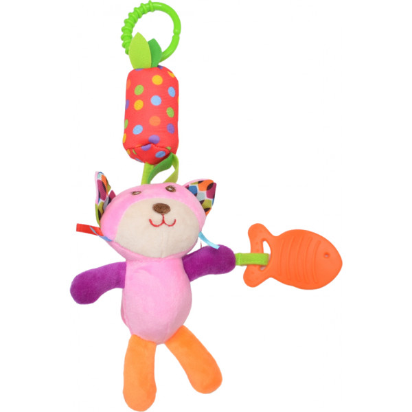 Фото - Погремушка Lindo Котик (F 1014 кот)