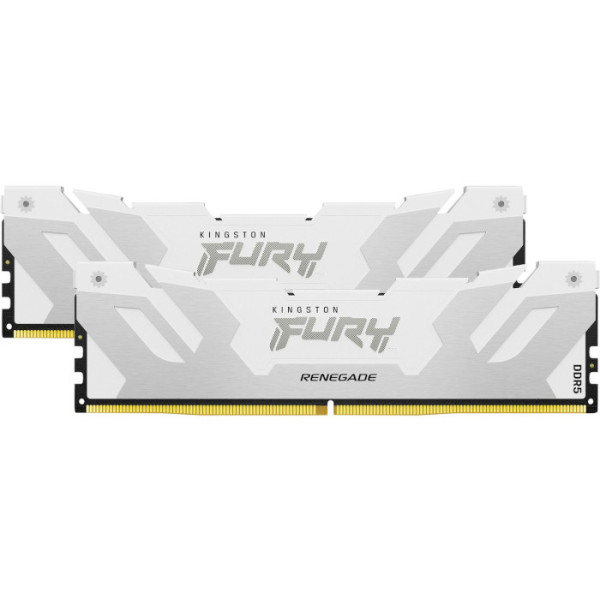 Фото - Пам'ять DDR Kingston 32GB DDR5 CL38 DIMM FURY Renegade White XMP (KF572C38RWK2-32)