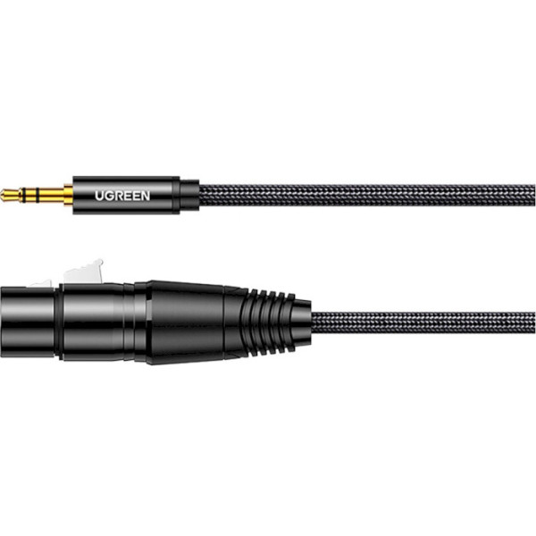 Фото - Кабель 3.5 мм -3.5 мм UGREEN AV182 3.5mm Male to XLR Female 2m Black (20244)