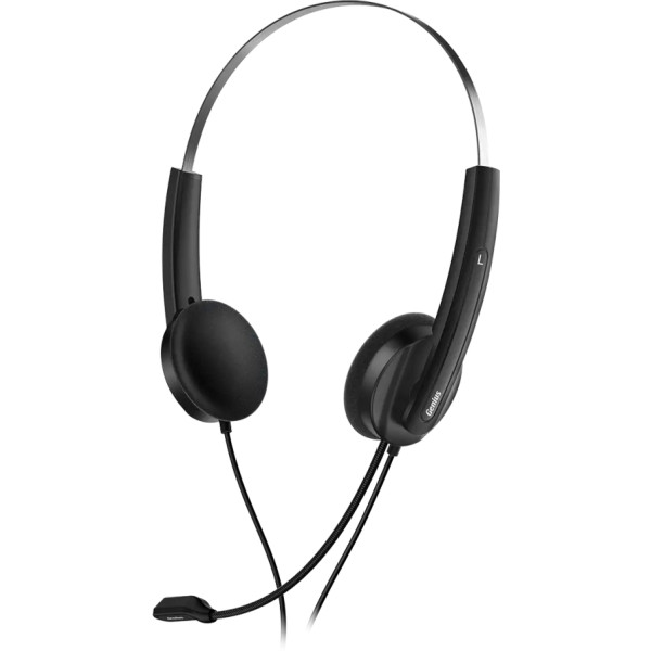 Фото - Гарнітура дротова Genius HS-220U Black USB 2.4m (31710020402)