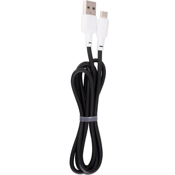 Фото - Кабель Gelius Full Silicon GP-UCN001M MicroUSB 1.2 m Black/White (92319)