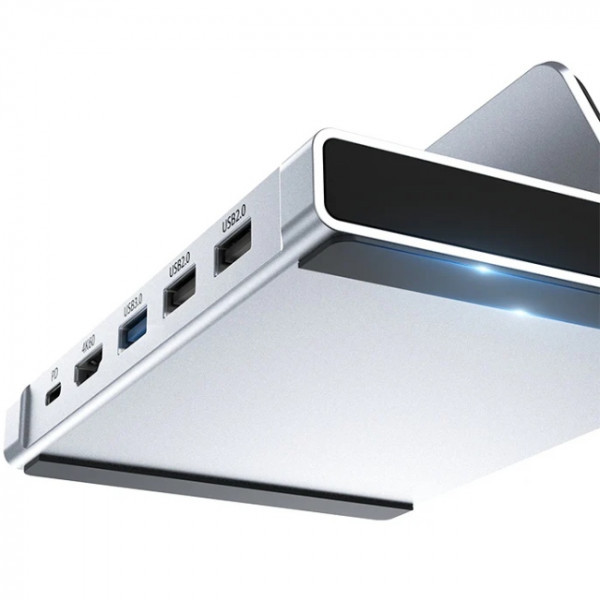 Фото - Хаб USB Choetech USB3.1 Type-C 100W Hub 7-in-1 (HUB-M77-GY)